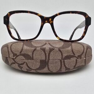 Coach HC8232 L1010 550713 Dark Tortoise Cat Eye Sunglasses Frame w/ Case 56mm